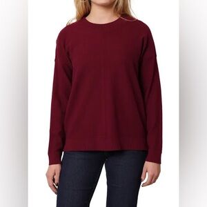 Halogen Rich Burgundy CrewNeck Cashmere Sweater